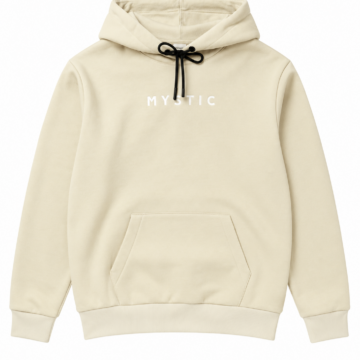 Cream Pullover Hoodie with Mystic Chest Print