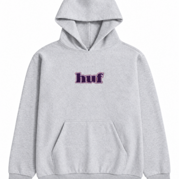 Light Heather Grey Pullover Hoodie with Kangaroo Pocket